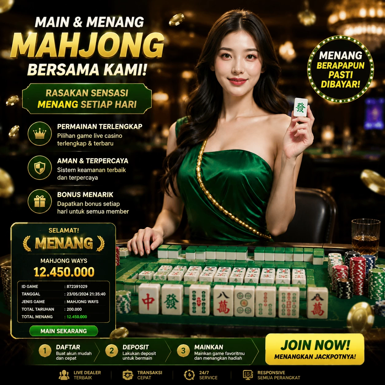 Yang berubah di mvp789: bookmark, e-wallet, turnover